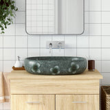 Countertop Basin Blue Oval 59x40x14 cm Ceramic 155105