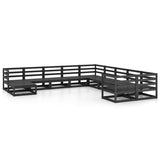 11 Piece Garden Lounge Set Solid Pinewood 3076048