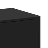 Apothecary Cabinet Black 40x41x174.5 cm Engineered Wood 3309646