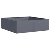 Planter Anthracite 100x100x30 cm Steel 860810