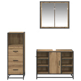 Bathroom Furniture Set 3 pcs Artisan Oak Engineered Wood 3402525