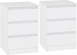 ZNTS Malvern 3 Drawer Bedside 100-103-072