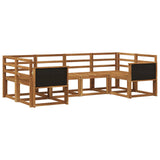 Outdoor Sofa Set 6 pcs Natural Solid Acacia Wood 3385480