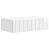 Wall-Mounted Side Table High Gloss White 59 x 34.5 x 17 cm 898319