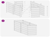 Raised Garden Bed Green 160 x 40 x 55 cm cold-rolled steeel 8006243