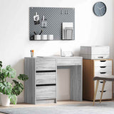Desk with Drawer Grey Sonoma 90 x 37.5 x 75 cm Engineered Wood 869495