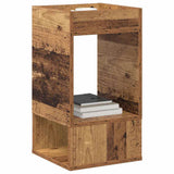 End Table 2 pcs Old Wood 30 x 30 x 56 cm Engineered Wood 890941