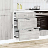 Kitchen Base Cabinet Porto Grey Sonoma Engineered Wood 854265