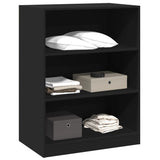 Wardrobe Black Engineered wood Compact Wardrobe Rectangular 840822