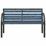 Garden Bench Grey Chinese fir wood, steel 81 cm Durable 317120
