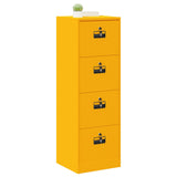 File Cabinet with Drawer Mustard Yellow 45.5 x 42 x 139 cm 891625