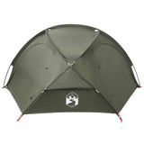 Trekking Tent with Rainfly Water-Resistant 2-Person Army Green 42042217