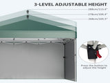3 x 3 Pop Up Gazebo, UPF 30 with 2 Sidewalls, Leg Weight Bags and Wheeled Bag, Height T3398P314157