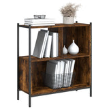 Bookcase Smoked Oak 72x28x77.5 cm Engineered Wood 838880