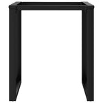 ZNTS Dining Table Legs O-Frame 70x70x73 cm Steel 357884