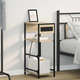 Bedside Cabinet Sonoma Oak 40 x 27 x 76 cm Engineered Wood 859571