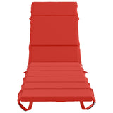 Sunlounger Cushion GEMERT 100% Polyester Red 200 x 60 x 3 cm 948525