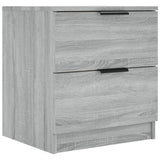 Bedside Cabinets 2 pcs Grey Sonoma Engineered Wood 817036