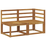 Outdoor Middle and Corner Sofa 2 Piece Natural 900468