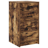 Dressing Table with Drawer 3 pcs Smoked Oak Engineered Wood 3334213