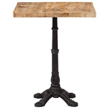 Bistro Table 60x60x77 cm Rough Mango Wood 321084