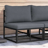 Outdoor Furniture Black and Anthracite 70 x 71.5 x 71 cm Metal 42008021