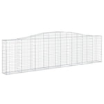 Arched Gabion Baskets 15 pcs 400x30x100/120 cm Galvanised Iron 3145835