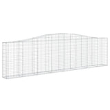 Arched Gabion Baskets 15 pcs 400x30x100/120 cm Galvanised Iron 3145835