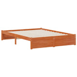 Bookcase Bed with Headboard with Storage Solid Pine Wood 3423795