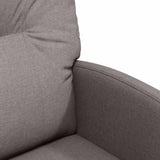 Dining Chairs with Wheels 2 pcs Taupe 57 x 67 x 95 cm Fabric 42017853