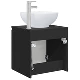 Wall-Mounted Sink Vanity Black 49.5 x 44.5 x 65 cm 890443