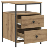 Bedside Cabinet Artisan Oak 44x45x60 cm Engineered Wood 857256