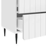 Bedside Cabinet High Gloss White 62 x 34.5 x 49.5 cm 894319