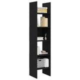 Book Cabinet Black Oak 40 x 35 x 180 cm Engineered Wood 875020
