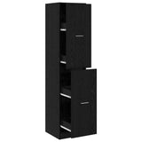 Apothecary Cabinet Black oak 40 x 41 x 174.5 cm Engineered wood 3365626