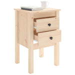 ZNTS Bedside Cabinets 2 pcs 40x35x61.5 cm Solid Wood Pine 813690