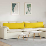 Sofa Pillows 2 pcs Light Yellow 145 x 40 cm Fabric 42013834