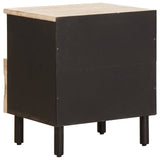 Bedside Cabinet White 40 x 33 x 46 cm Solid Mango Wood 4017870