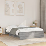 Bed Frame without Mattress Grey Sonoma 120x200 cm Engineered Wood 3295665