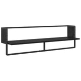 Wall Shelf Set 6 pcs Black Oak 100 x 25 x 30 cm Engineered Wood 882849