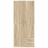 Wardrobe Sonoma Oak 80x52x180 cm Engineered Wood 800642