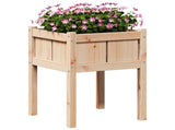 Garden Planter Nature 50 x 50 x 70 cm Solid Pine Wood 8000838