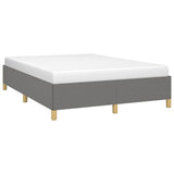 Bed Frame without Mattress Dark Grey 152x203 cm Queen Fabric 347207