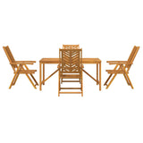 Garden Dining Set 5 pcs Brown 150 x 90 x 74 cm 3154123