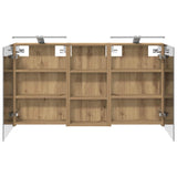 Bathroom Cabinet Set 3 pcs 110 x 10.5 x 60.5 cm Engineered wood 3403727