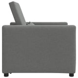 Pull out Sofa Bed Single Dark grey 90 x 165 x 87 cm Fabric 42002685