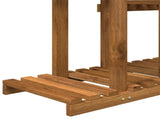 Plant Stand Natural 123 x 25 x 114.5 cm Solid Acacia Wood 903102