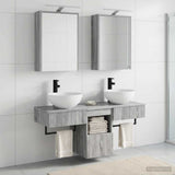 Bathroom Cabinet Set 5 pcs Grey Sonoma Engineered Wood 3406284
