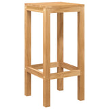 Outdoor Bar Set 5 pcs Untreated Solid Teak Wood 3422498