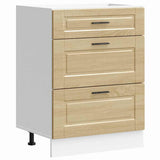 Kitchen Base Cabinet Porto Sonoma Oak Engineered Wood 854262